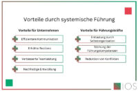 Auflistung der Vorteile systemischer Führung