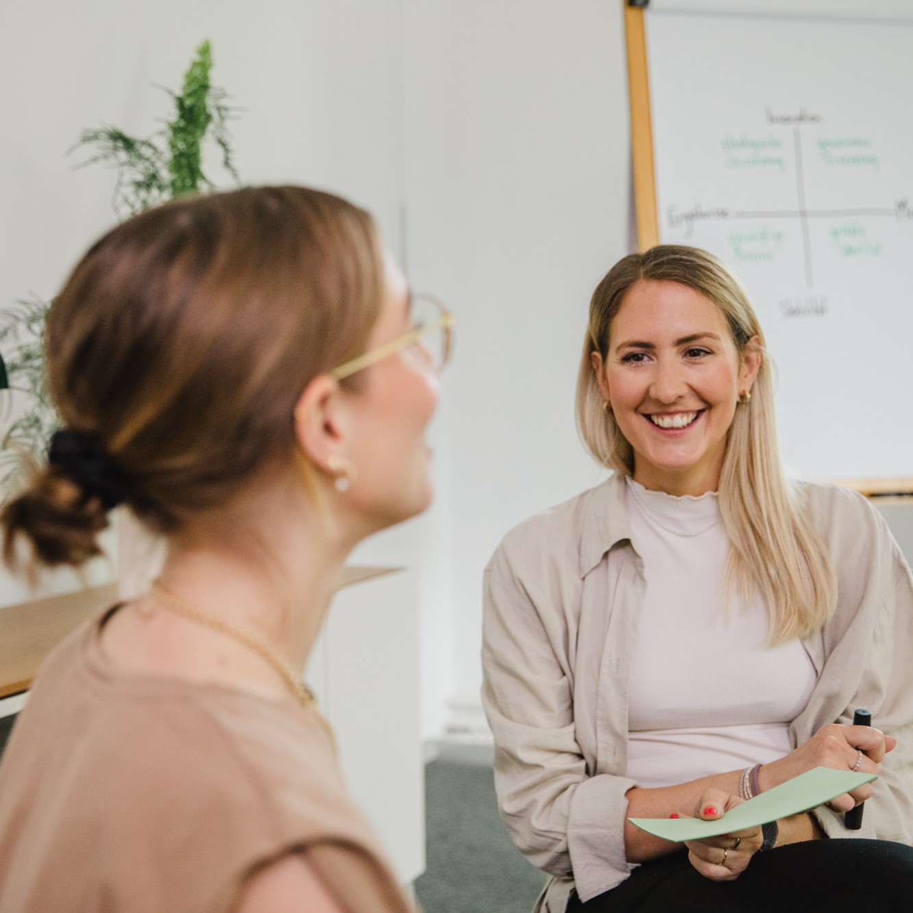 Ein Coaching Gespräch im IOS Institut.